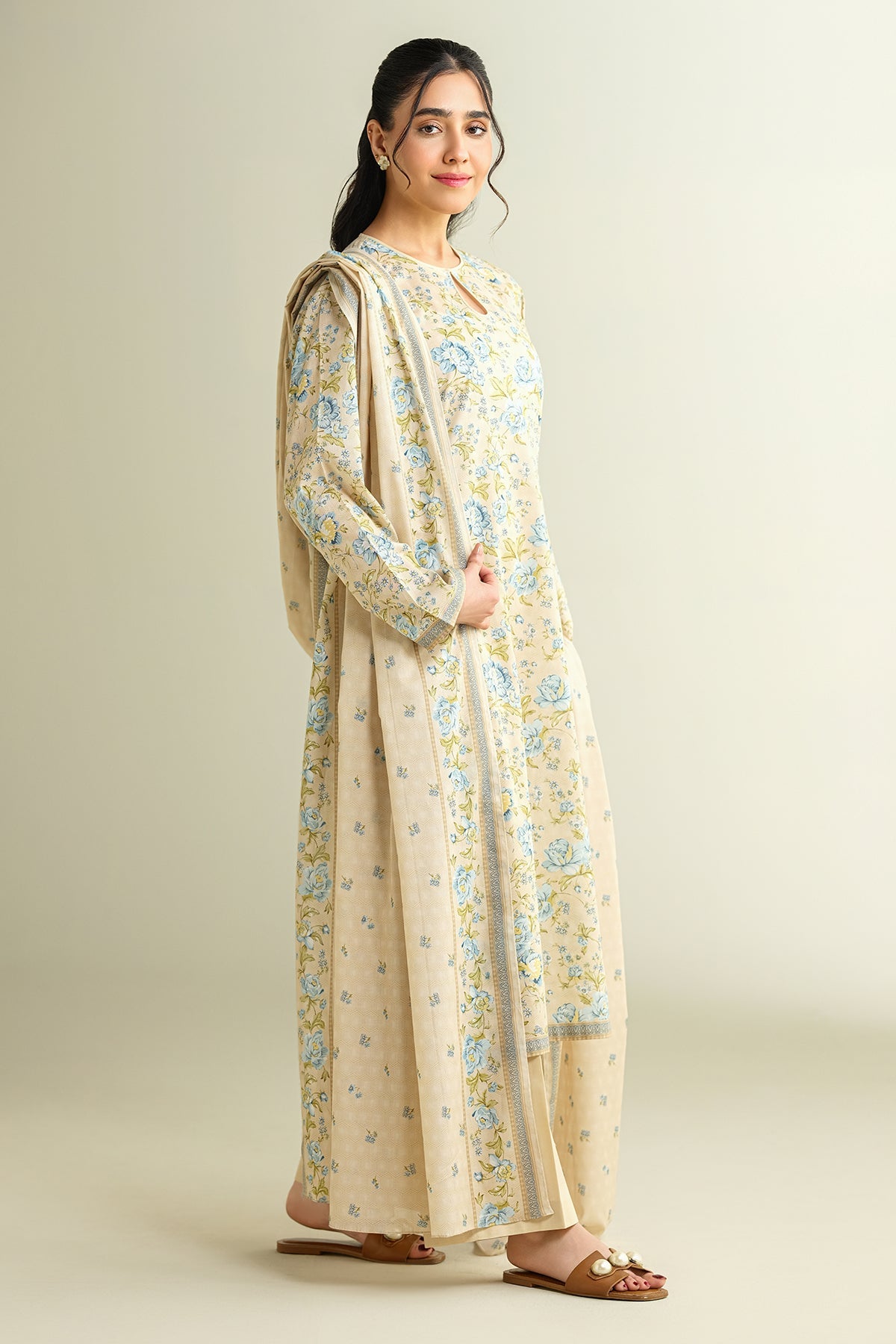 3 Piece - Printed Suit - X6149