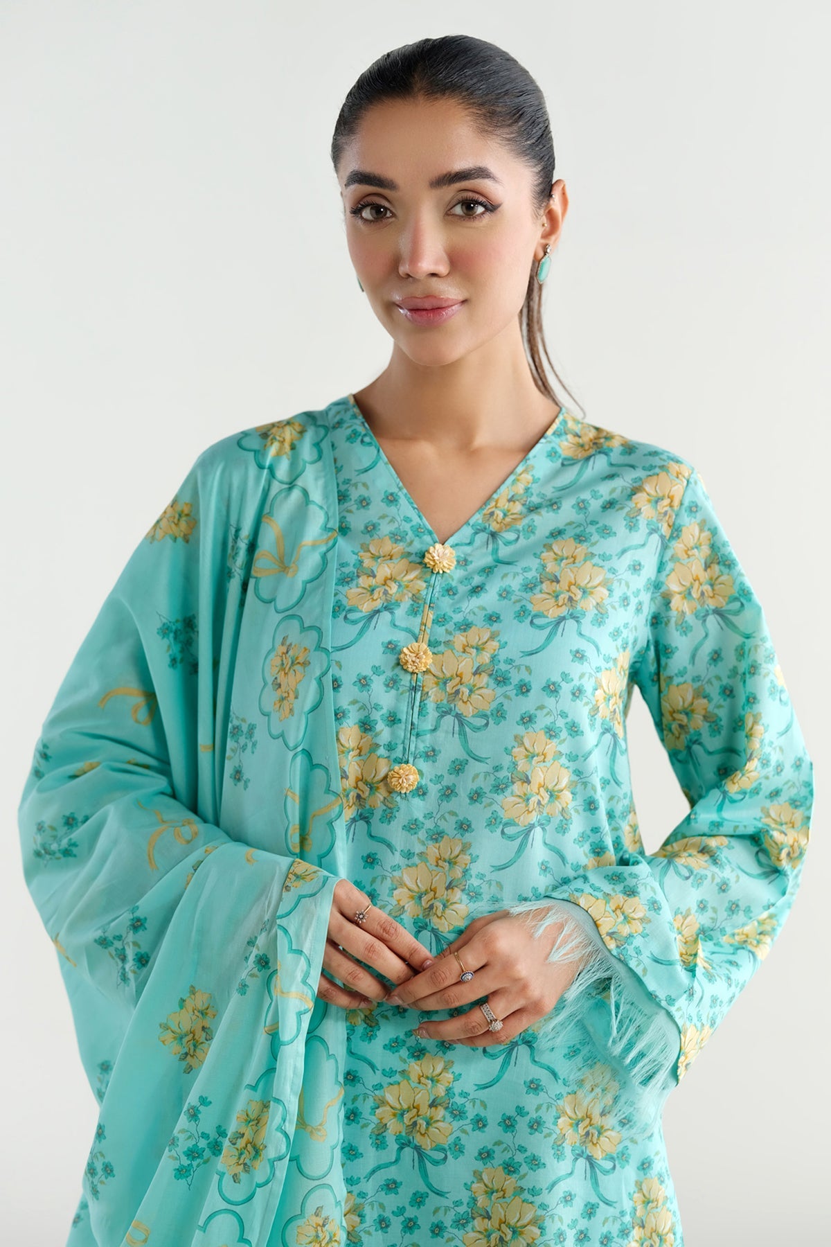 3 Piece - Printed
 Suit - X6203