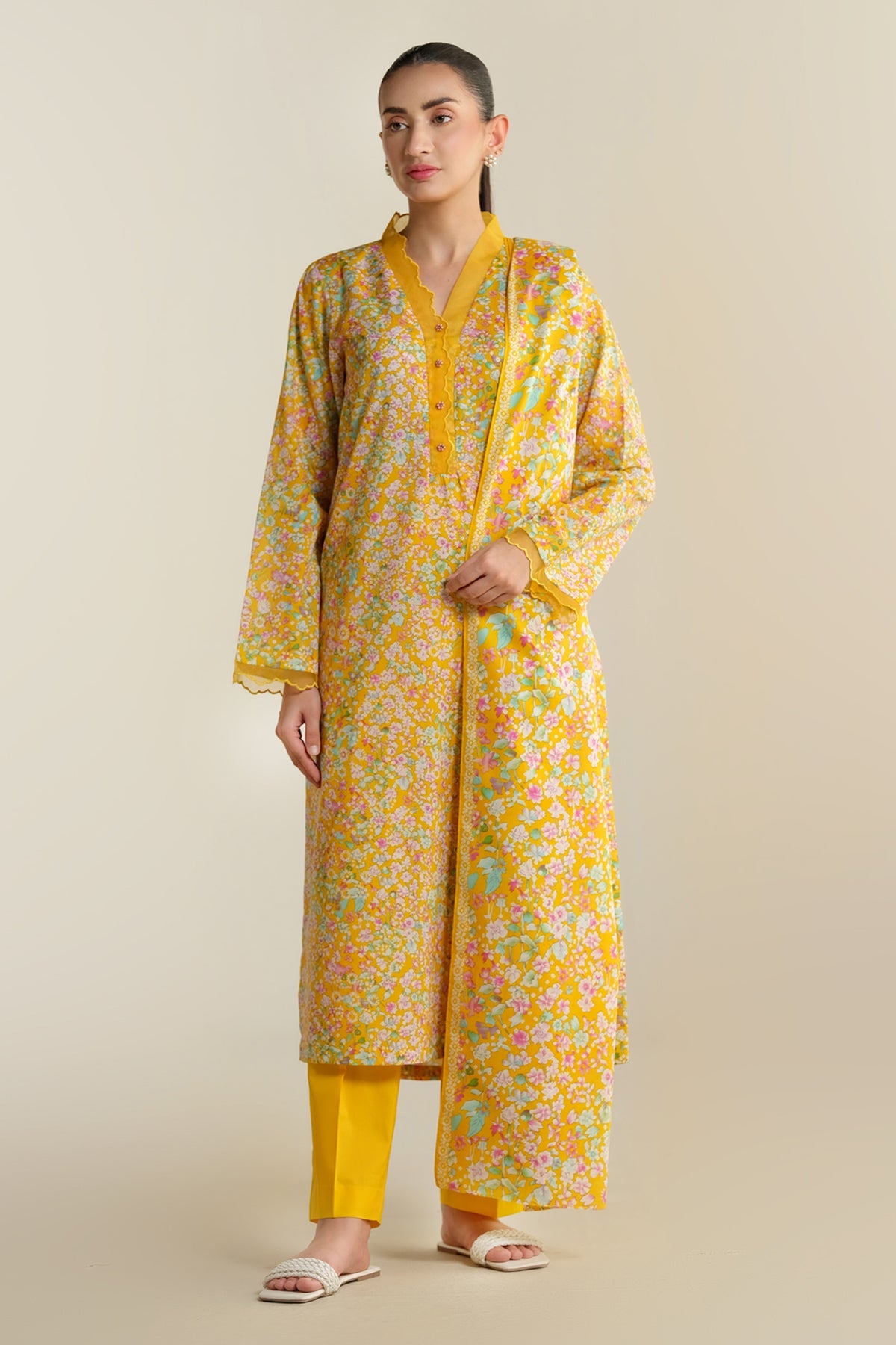 3 Piece - Printed
 Suit - X6205