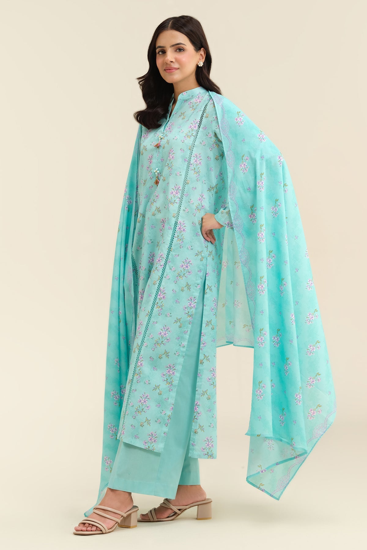 3 Piece - Printed
 Suit - X6207