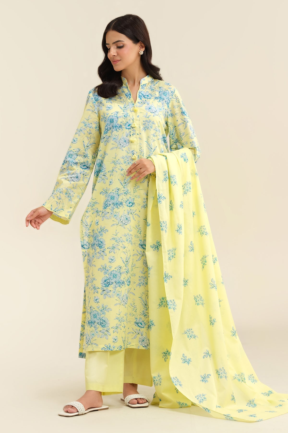 3 Piece - Printed
 Suit - X6209