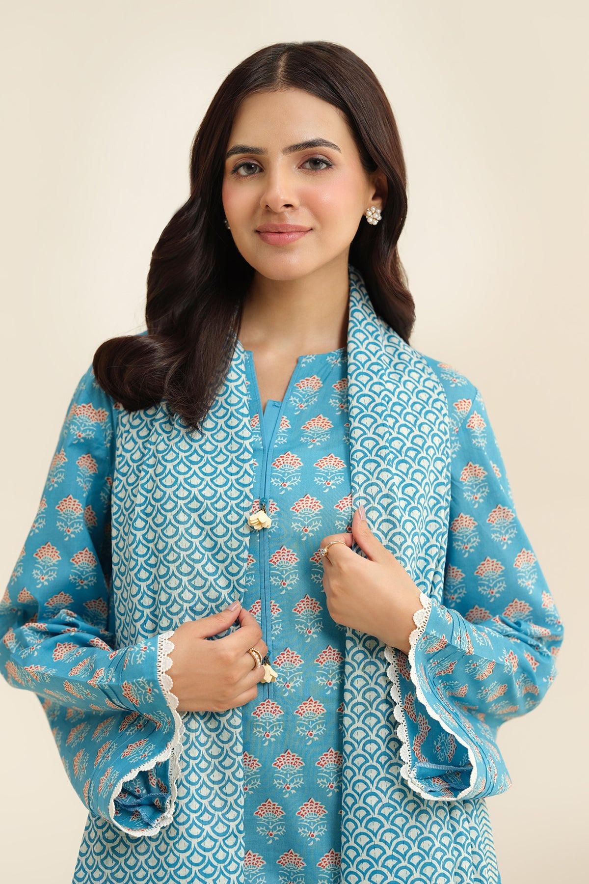 3 Piece - Printed
 Suit - X6219