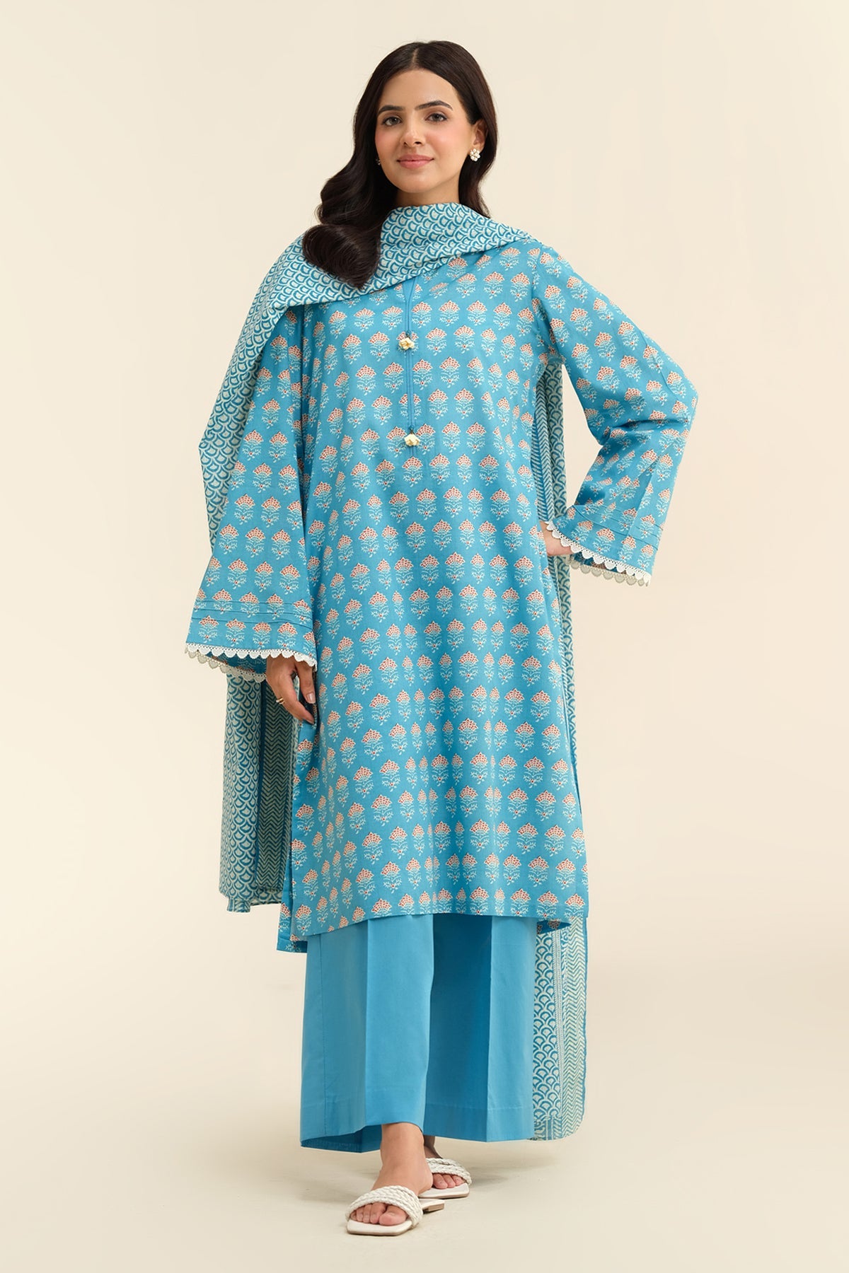 3 Piece - Printed
 Suit - X6219