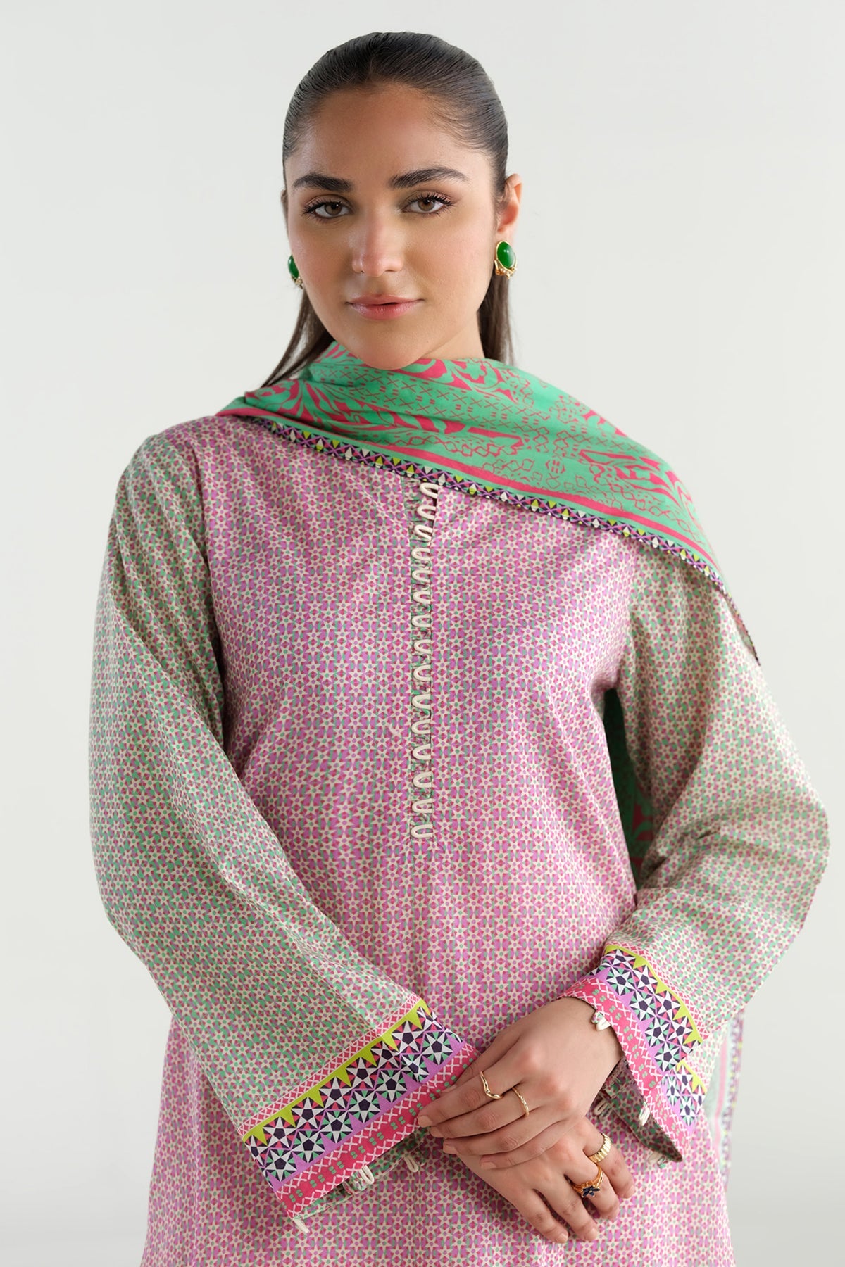 3 Piece - Printed
 Suit - X6226