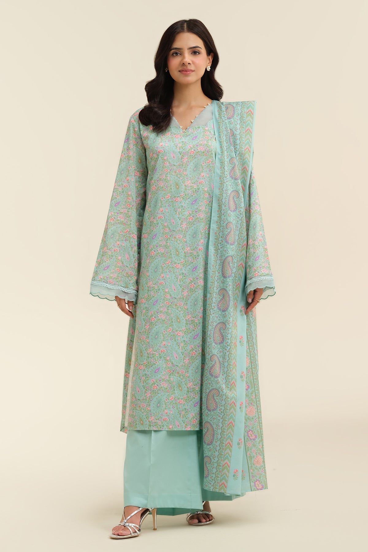 3 Piece - Printed
 Suit - X6227