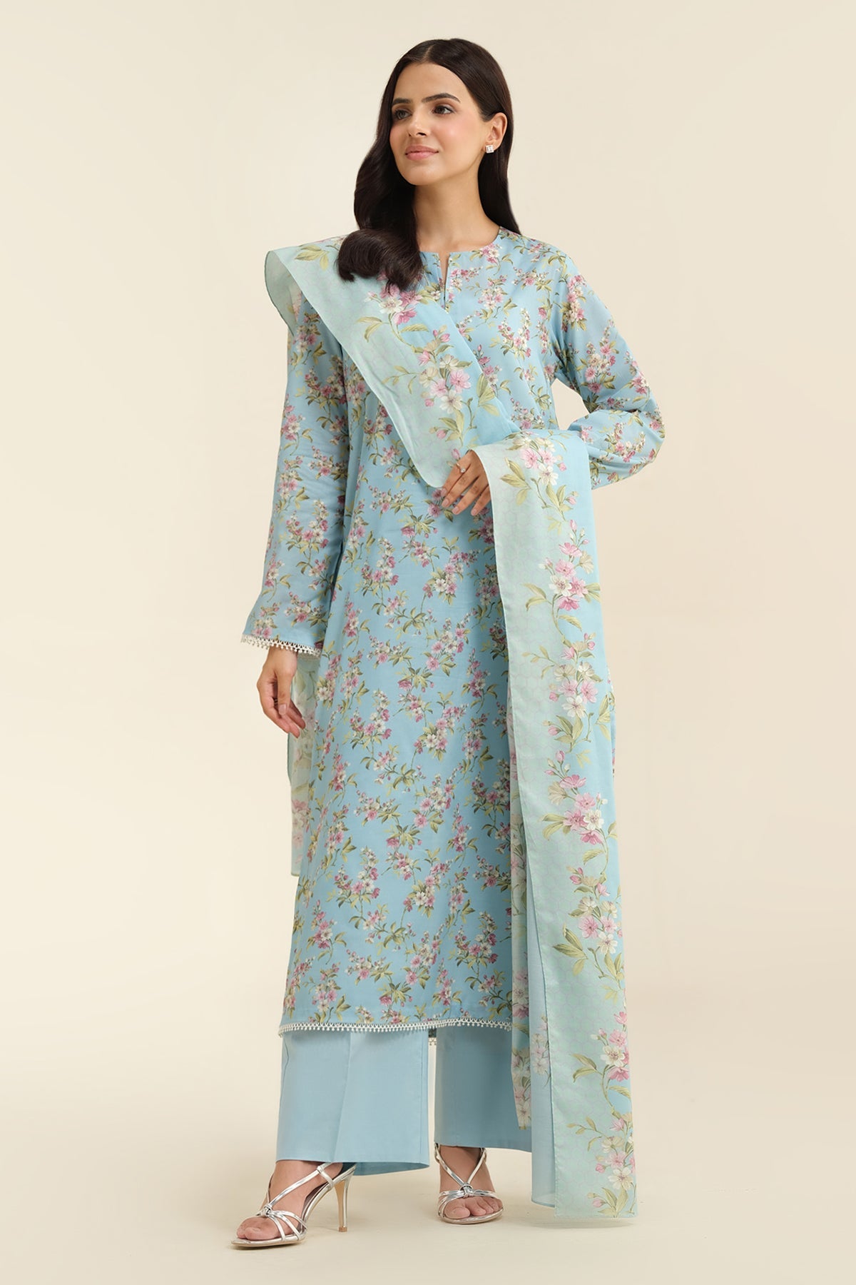 3 Piece - Printed
 Suit - X6244
