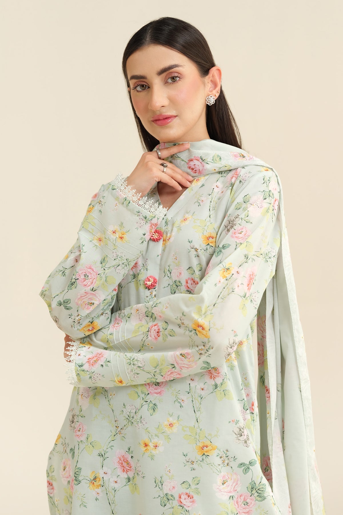 3 Piece - Printed
 Suit - X6249