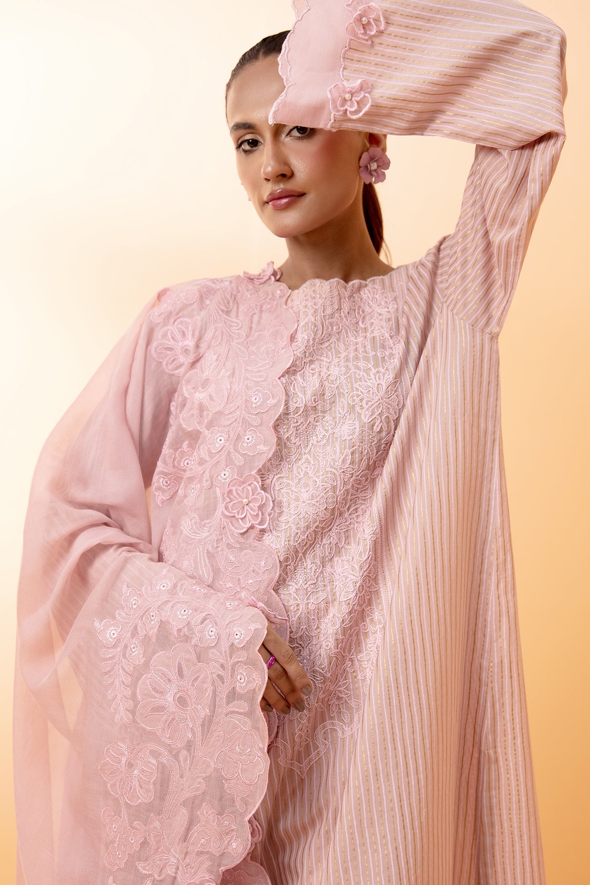3 Piece Cotton Lawn Suit - C5773-75