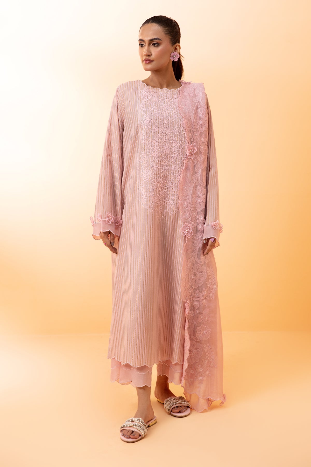 3 Piece Cotton Lawn Suit - C5773-75