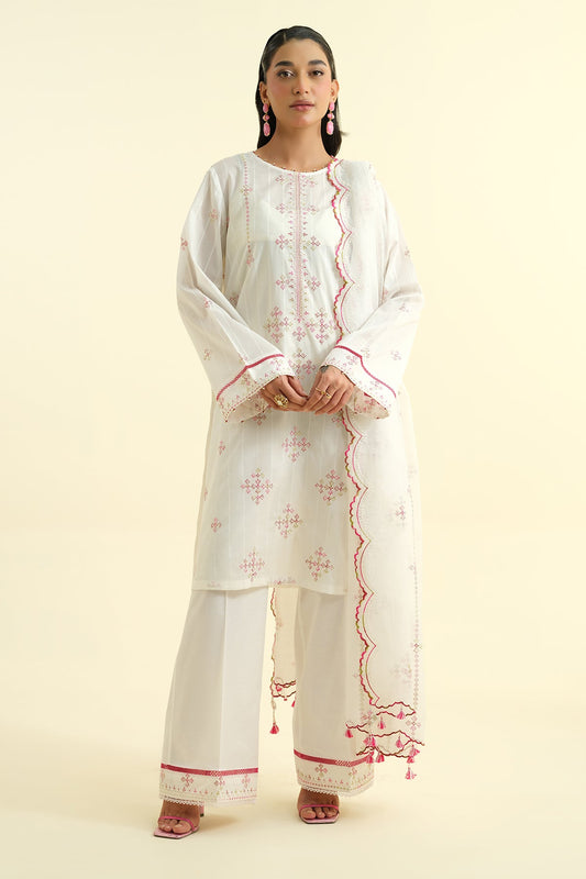 2 Piece - Embroidered Suit - C6103