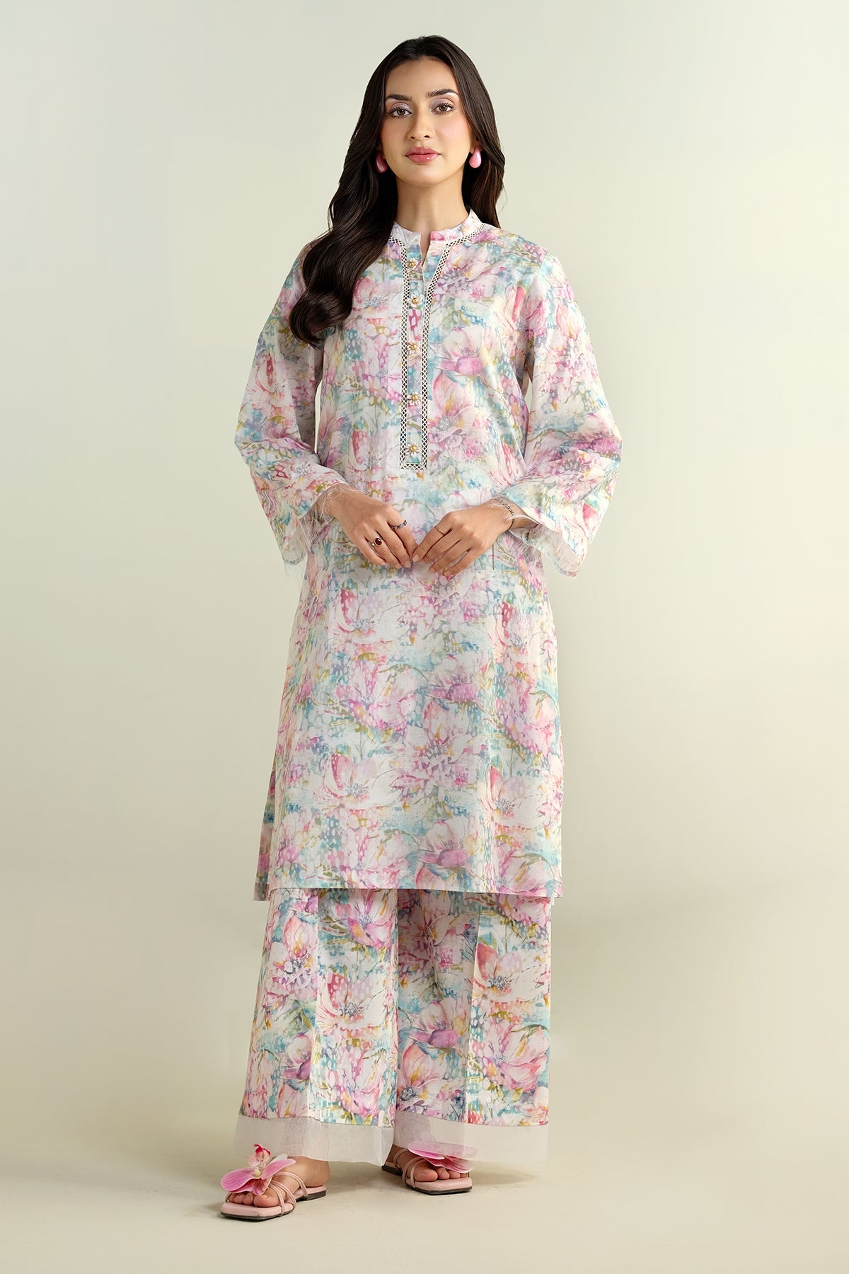 2 Piece - Printed Suit - C6116