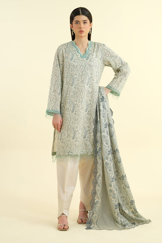 2 Piece - Embroidered Suit - C6202