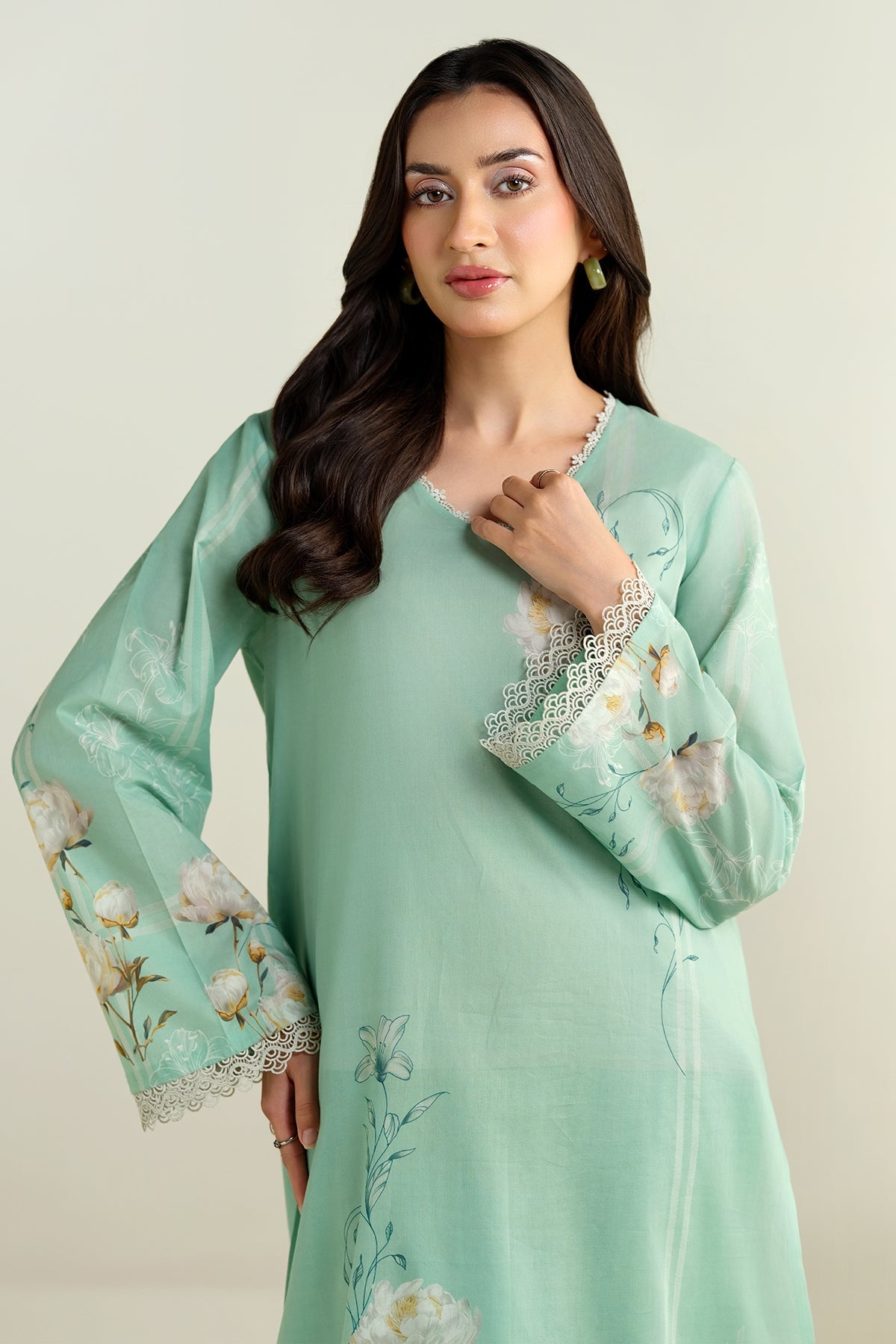 2 Piece - Printed Suit - C6211