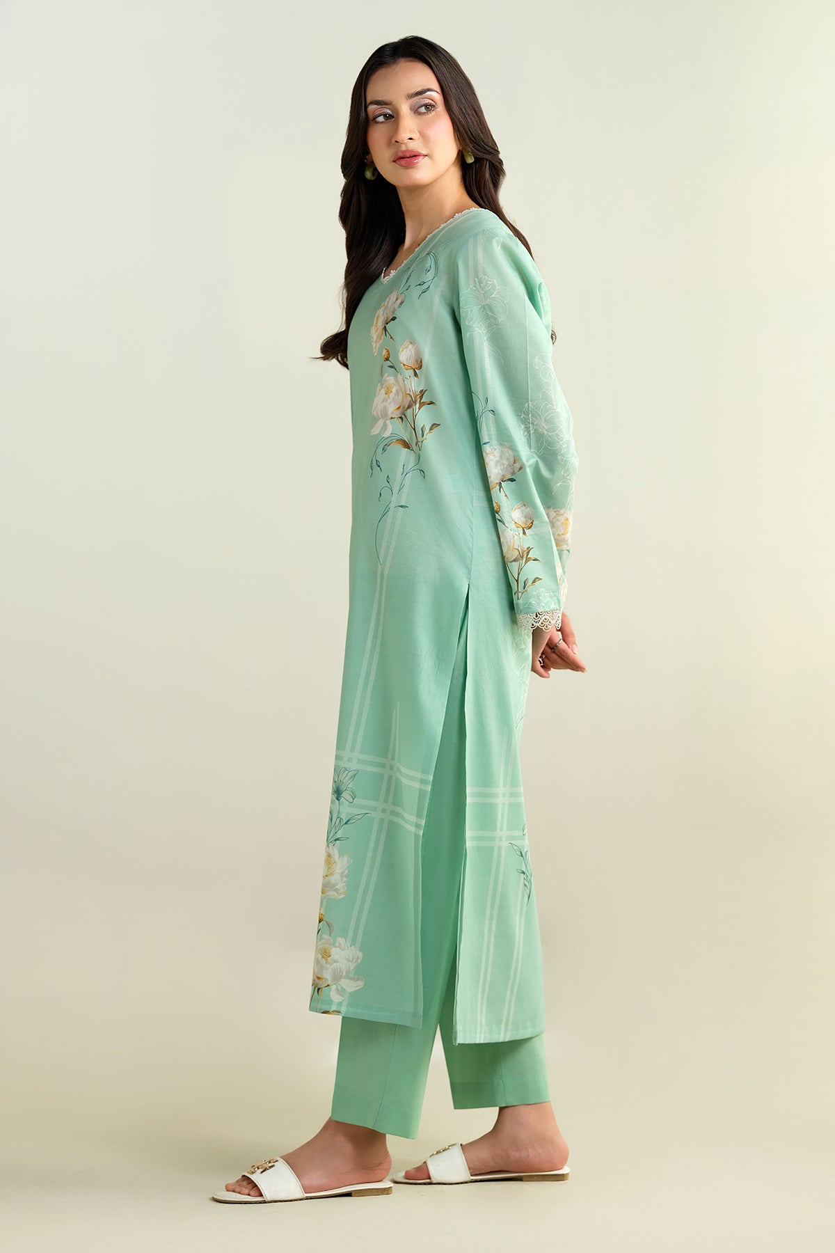2 Piece - Printed Suit - C6211