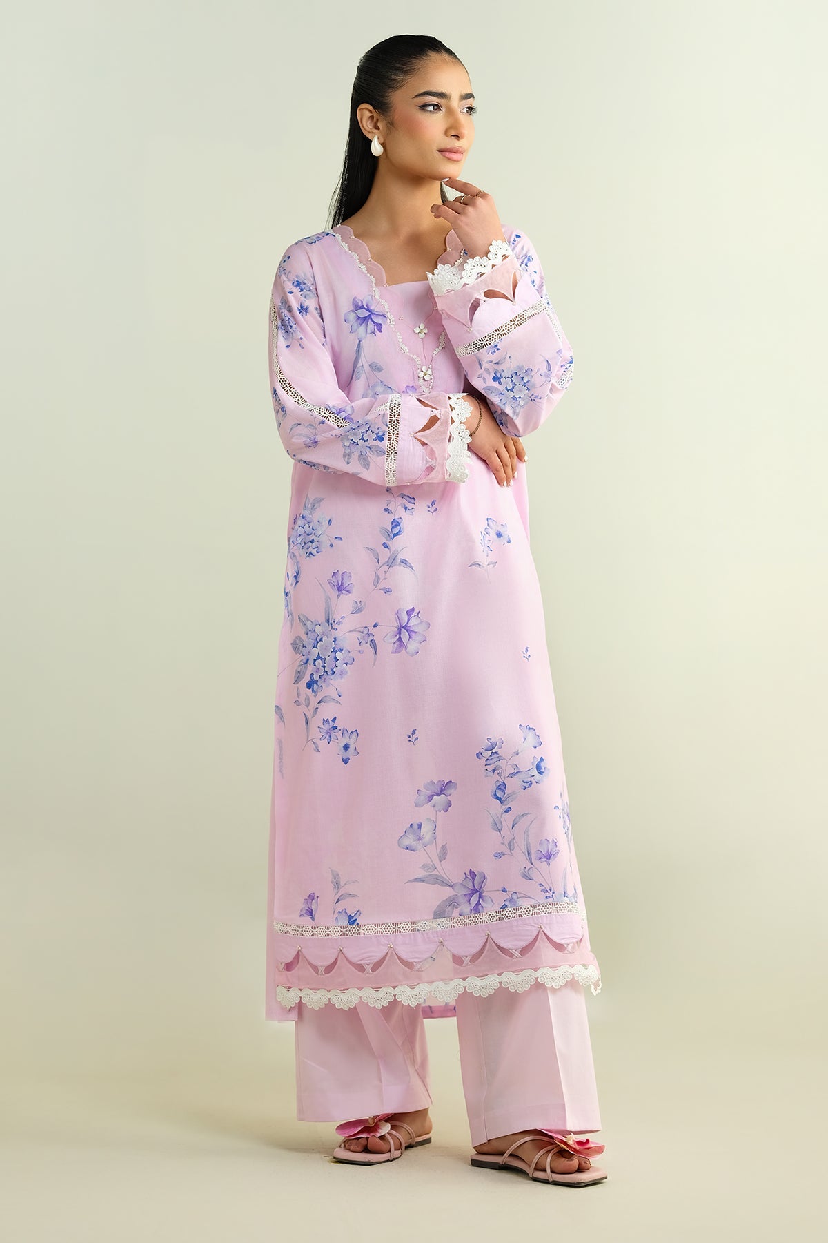 2 Piece - Printed Suit - C6212