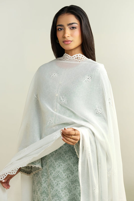 1 Piece - Embriodered Dupatta - C6246