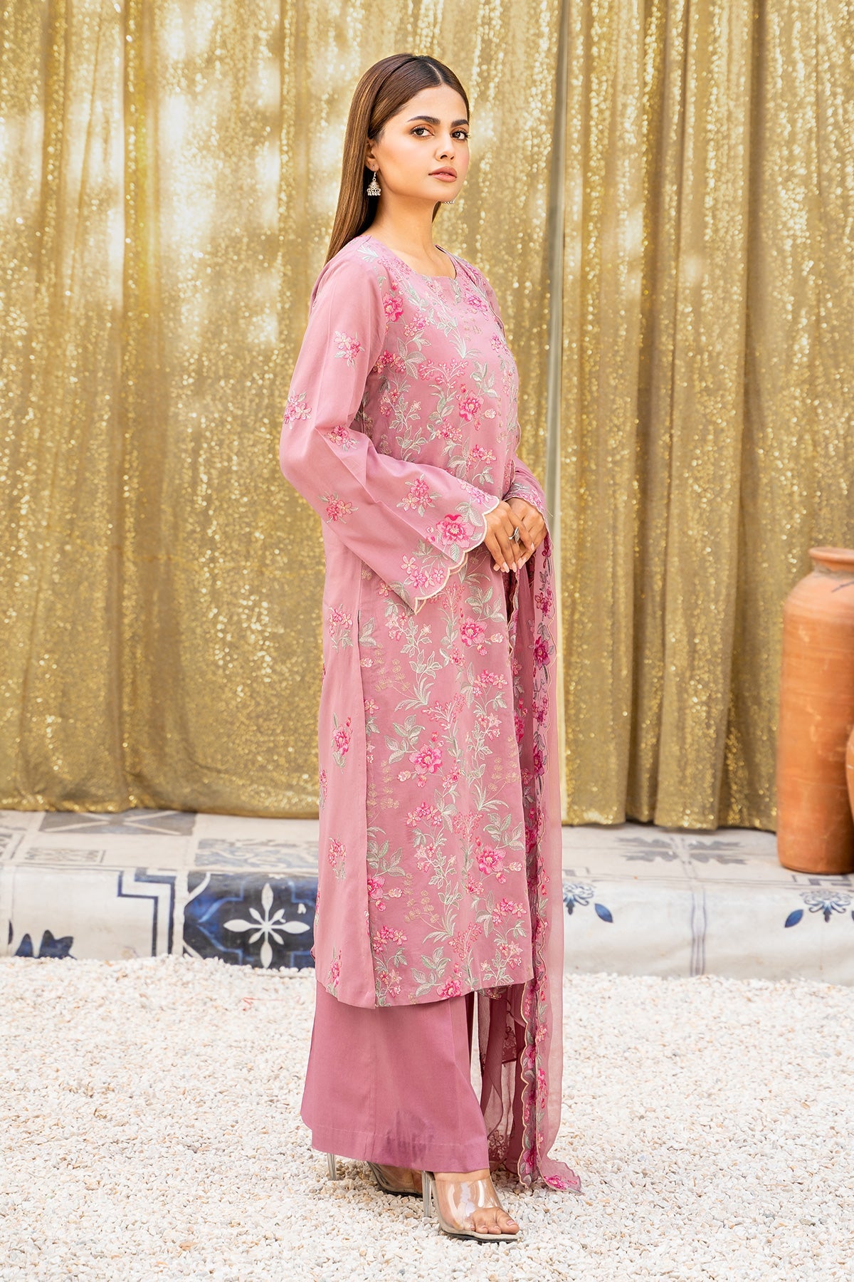 3 Piece Swiss Lawn Suit - E1329-35