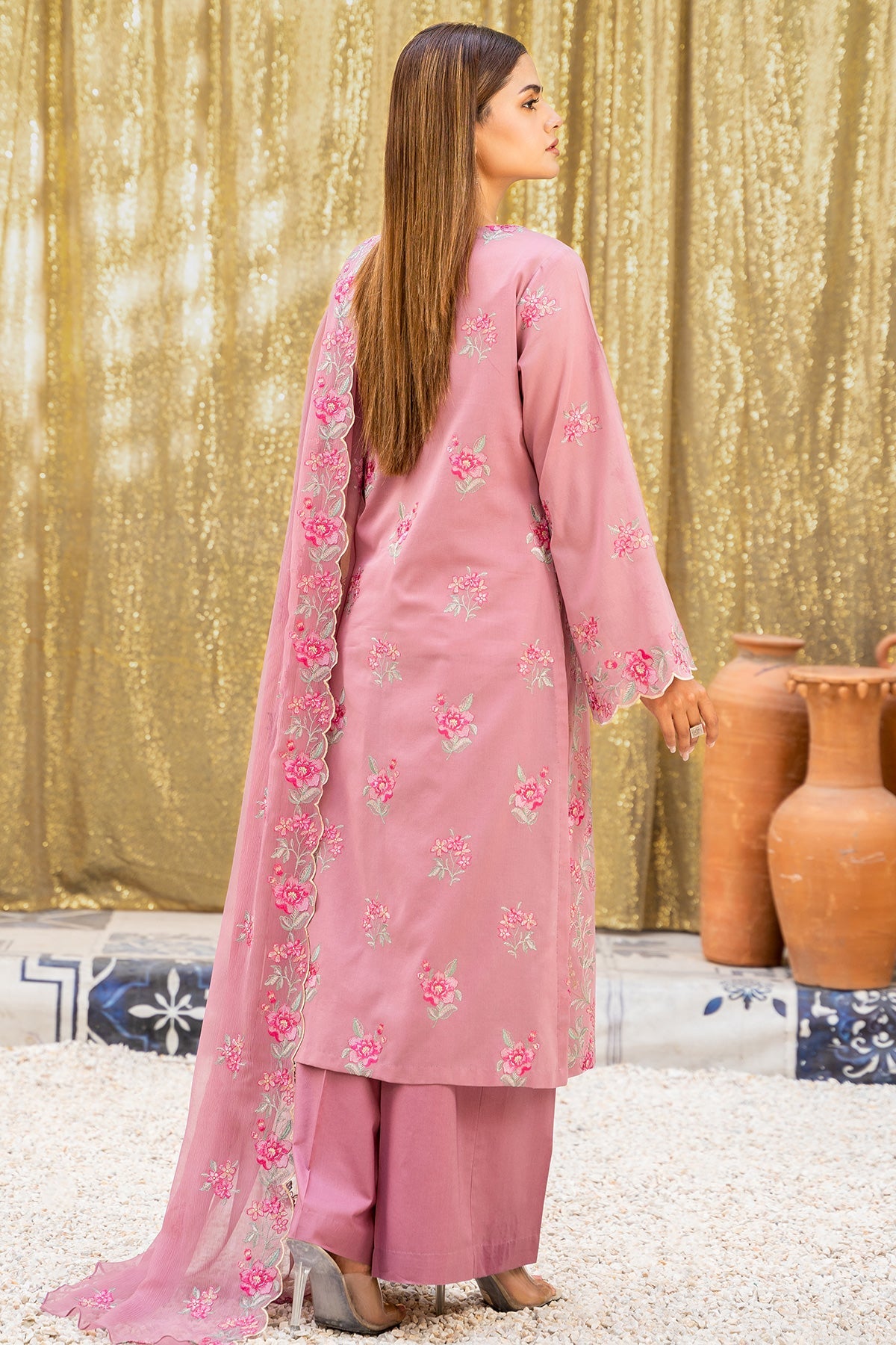 3 Piece Swiss Lawn Suit - E1329-35