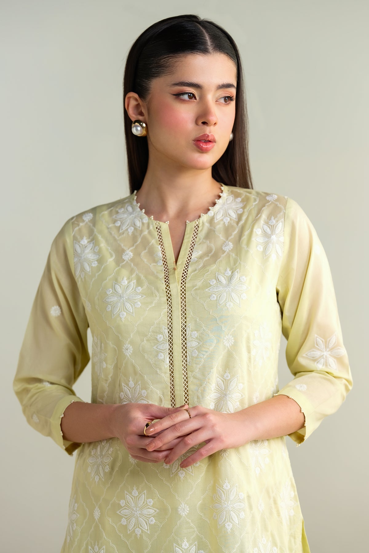 2 Piece - Embroidered Suit - E1666