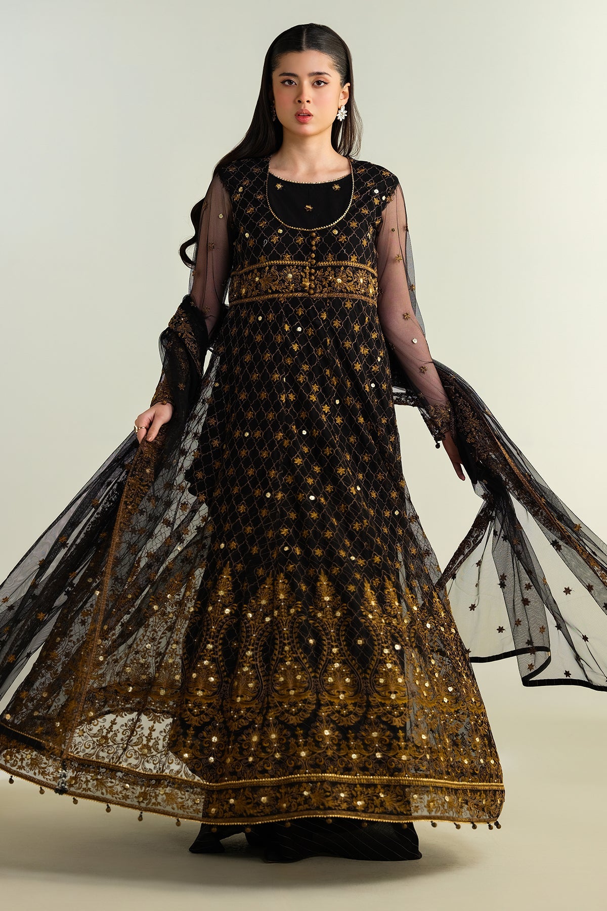 4 Piece - Embellished Suit - E1668