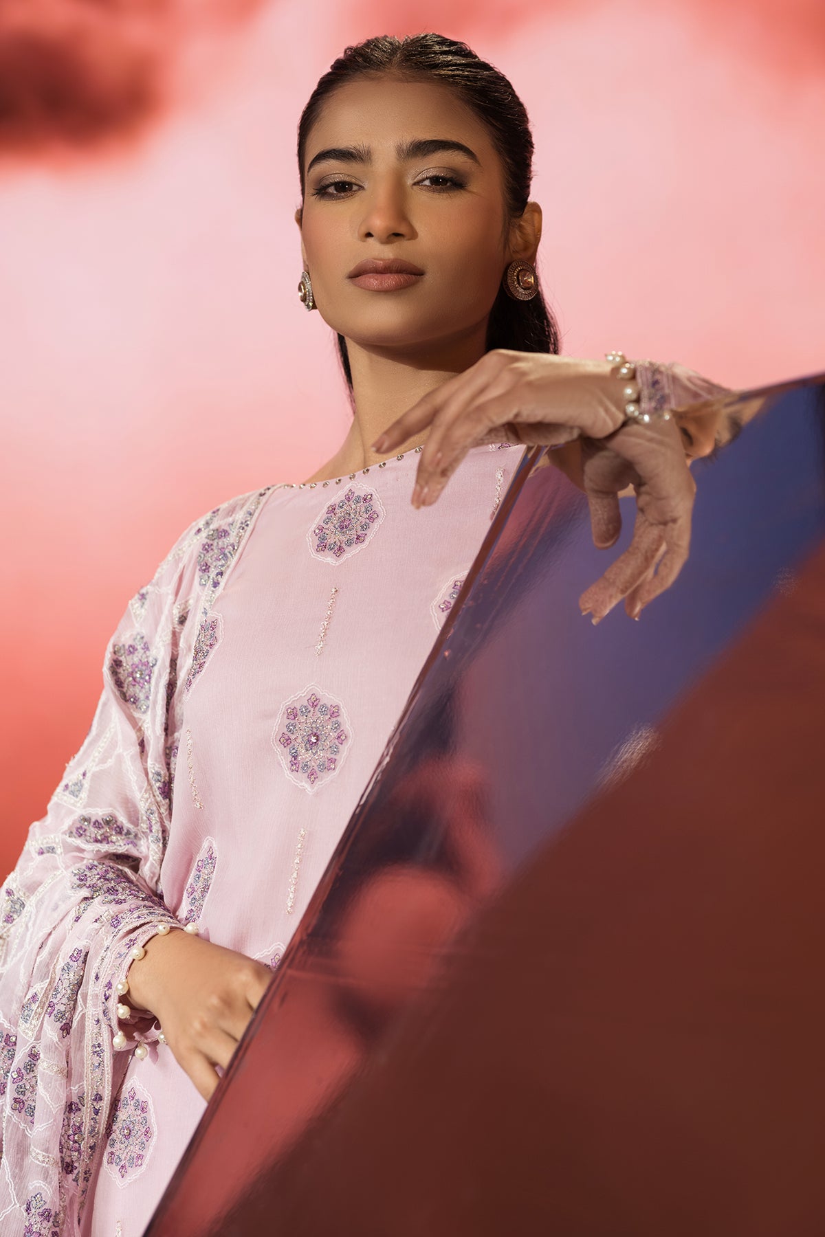 3 Piece - Embellished Suit - E1685