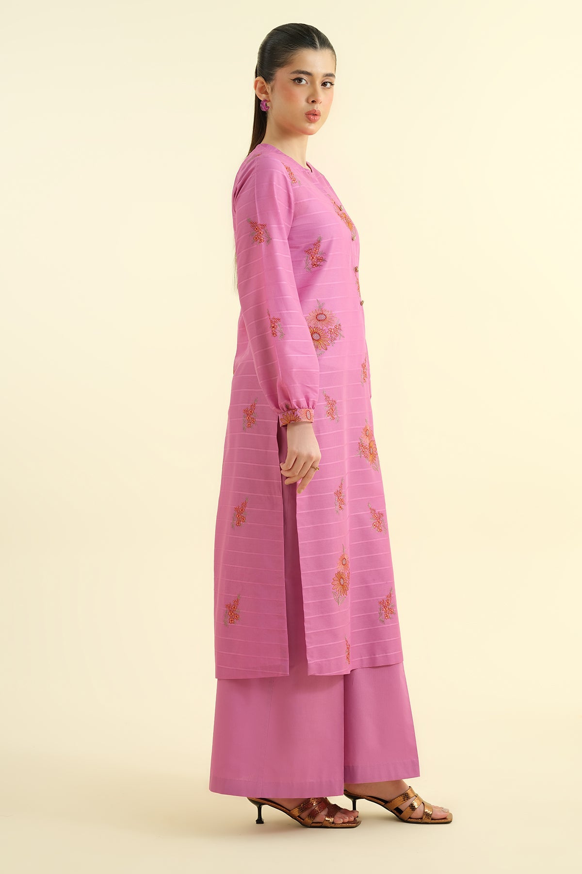 2 Piece - Embroidered Suit - E1712