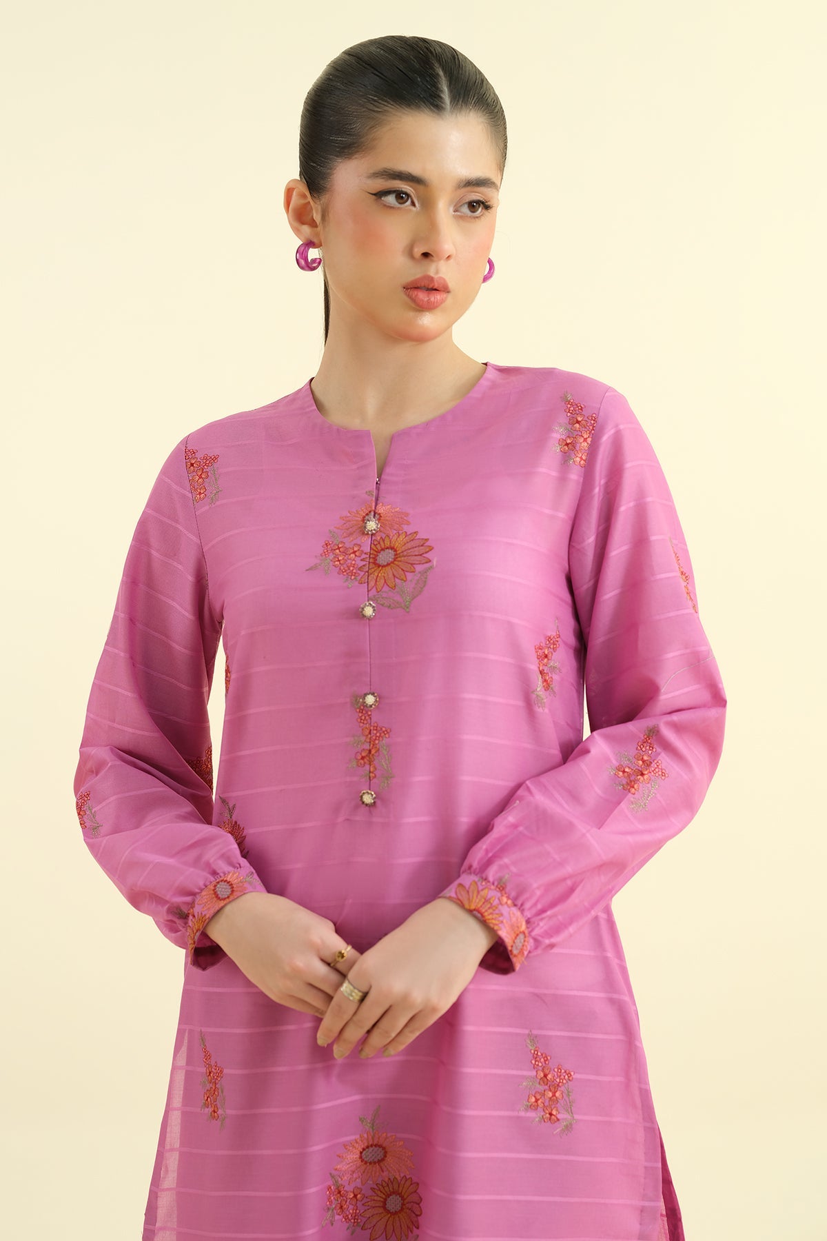 2 Piece - Embroidered Suit - E1712