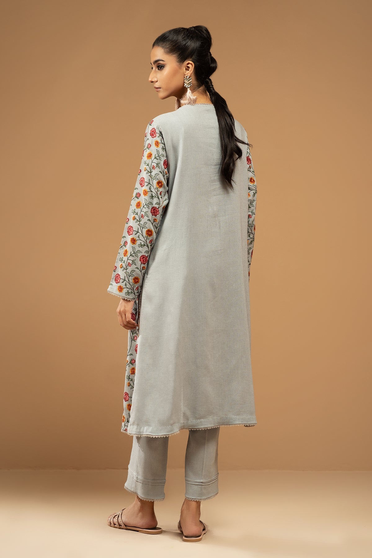 2 Piece - Embroidered Cotton Karandi Suit