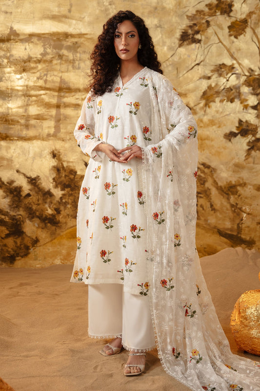 3 Piece - Printed Embroidered - MC1234-3