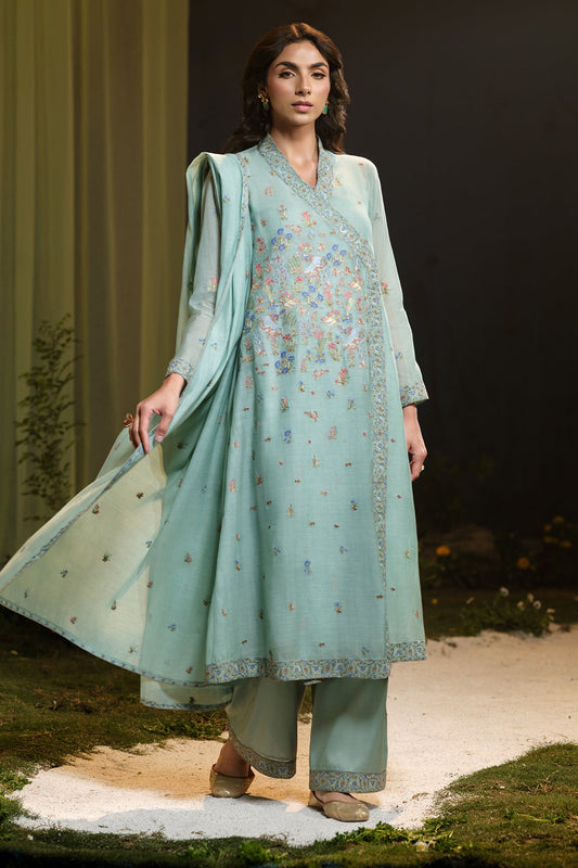 4 Piece - Embroidered Suit - MCP1341-2