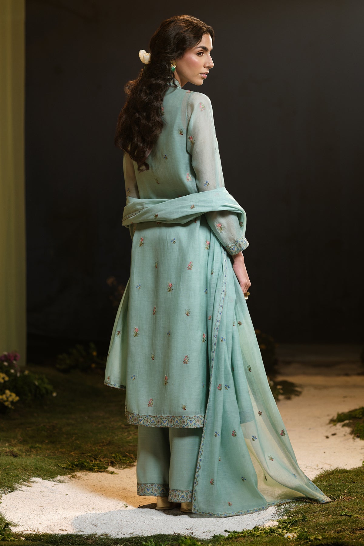 4 Piece - Embroidered Suit - MCP1341-2