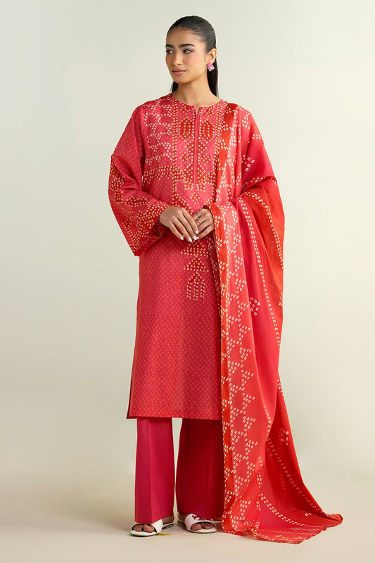 3 Piece - Printed Suit - X6126