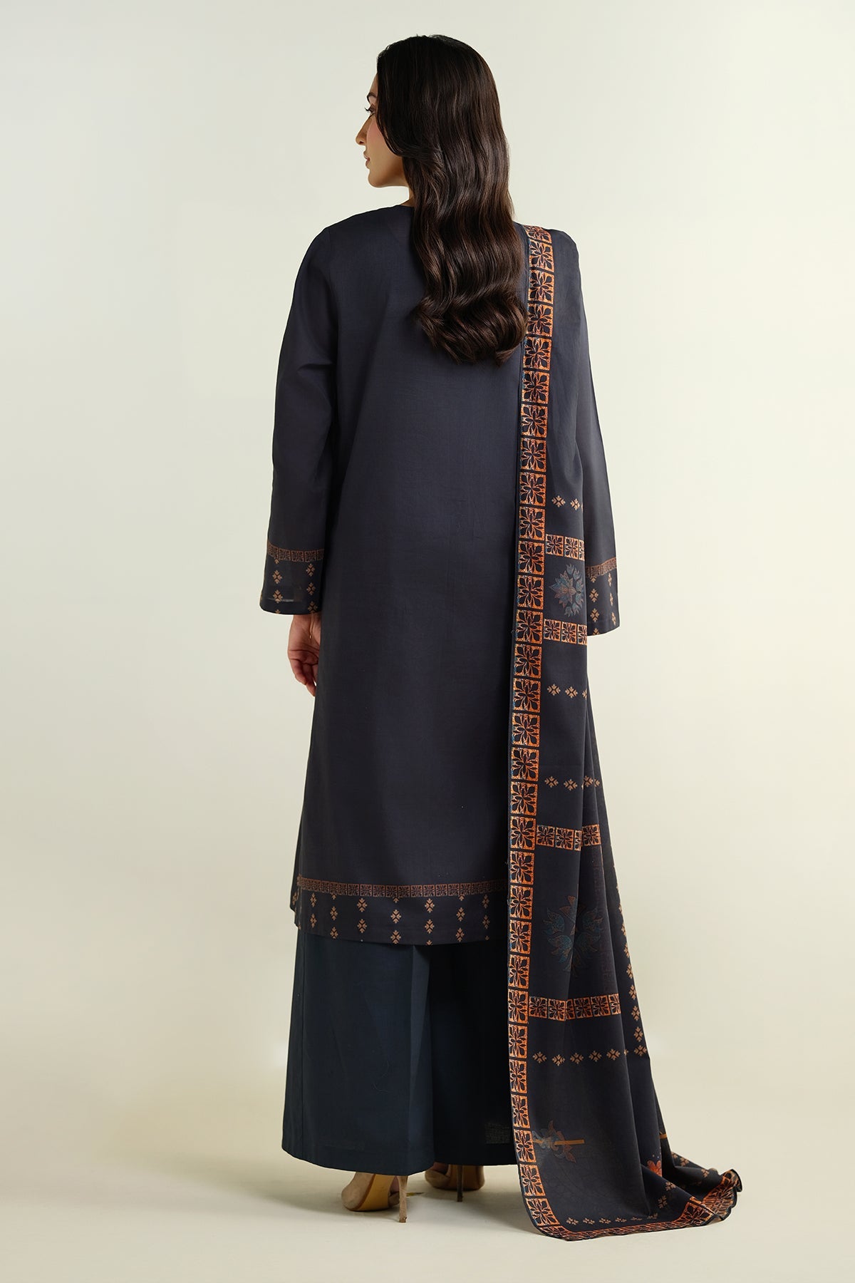 3 Piece - Printed Suit - X6137