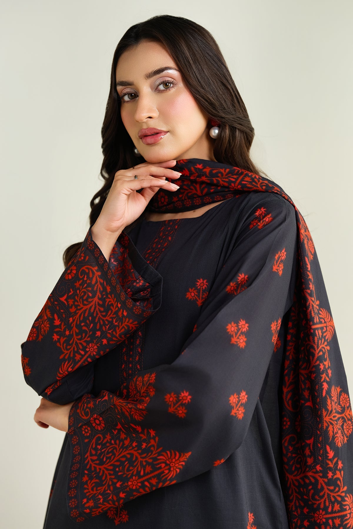 3 Piece - Printed Suit - X6139