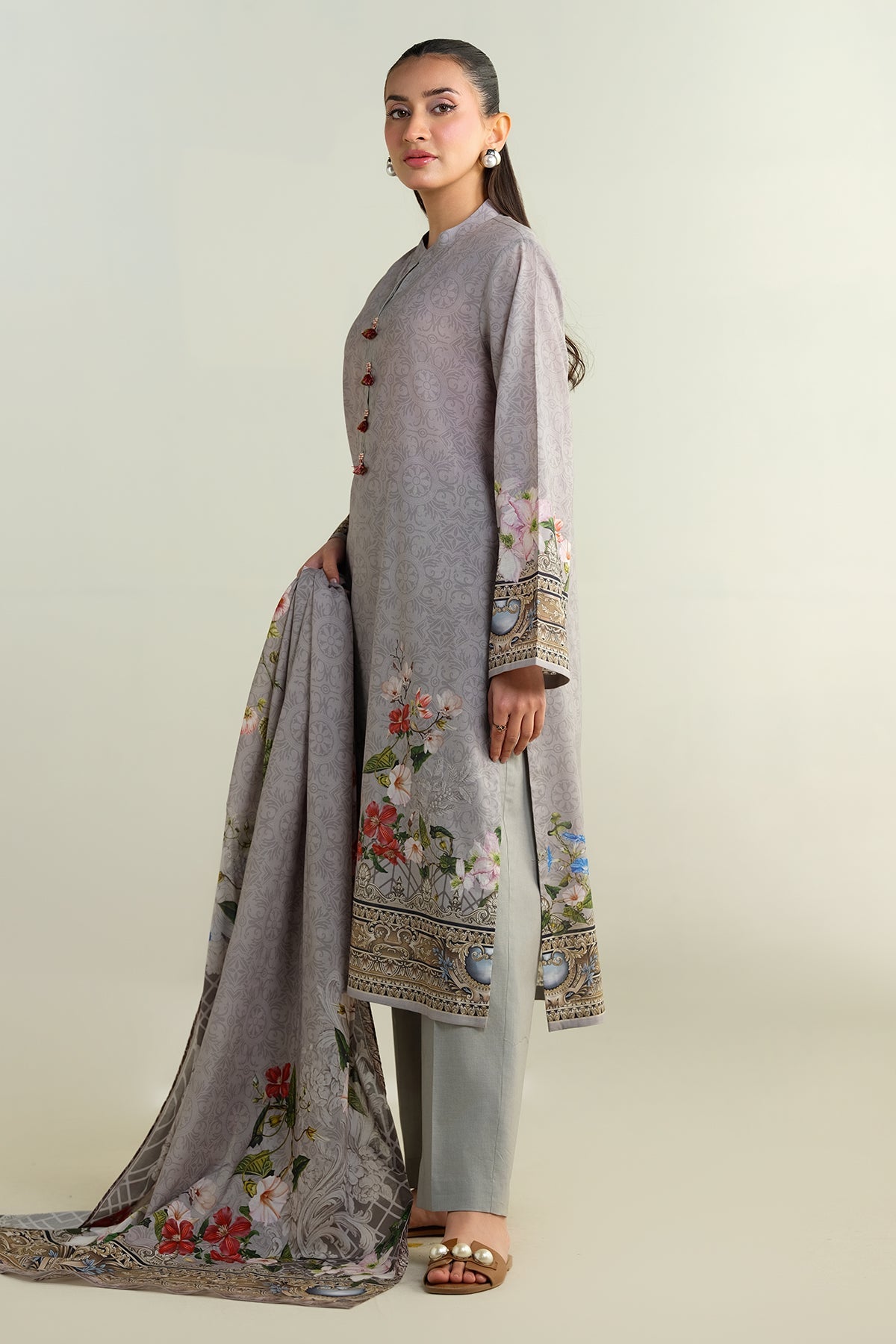 3 Piece - Printed Suit - X6143