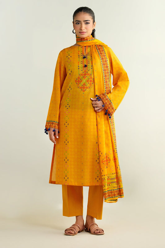 3 Piece - Printed Suit - X6144