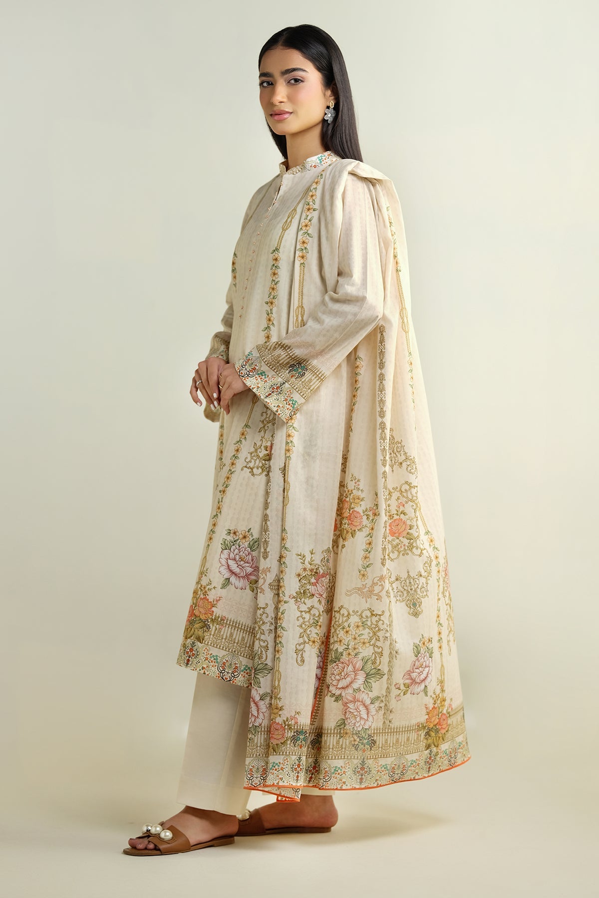 3 Piece - Printed Suit - X6146