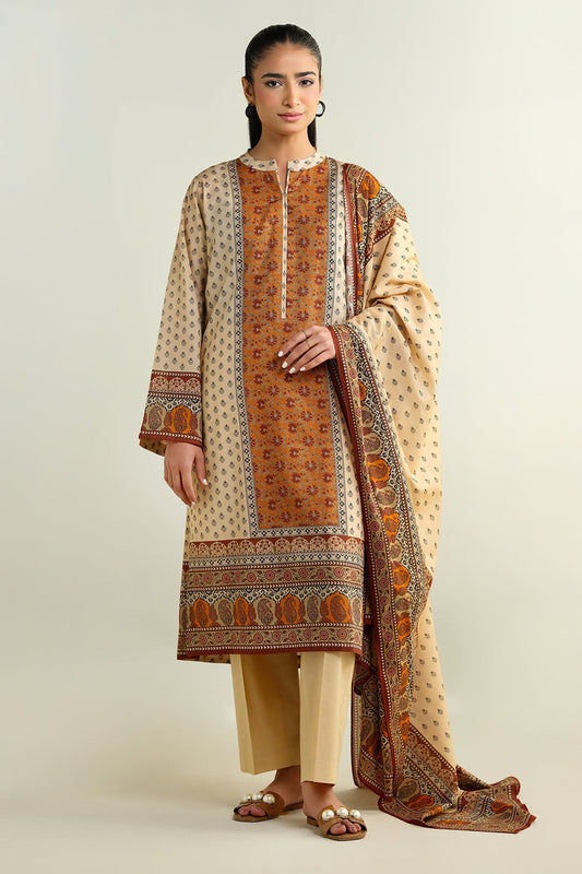 3 Piece - Printed Suit - X6154
